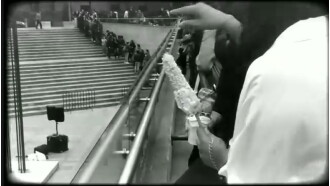 A corner in the line of the MubiFest Trailer