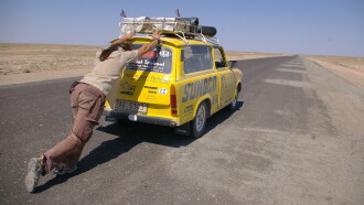 Along the Silk Road in a Trabant Trailer