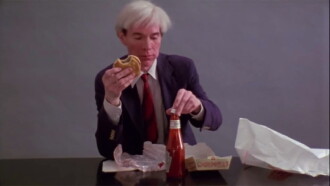Andy Warhol Eating a Hamburger Trailer