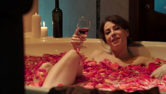 Anna & Vano. Bathroom & Wine Trailer