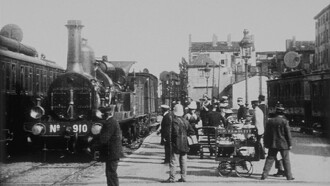 Arrival of a Train at Perrache Trailer