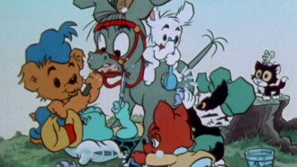 Bamse and the Two Horse Rides Trailer