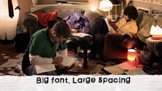 Big Font. Large Spacing Trailer
