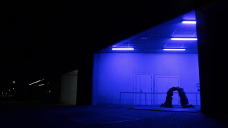 Blue Trapezium Trailer