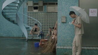 Boy Drenched in Water Trailer
