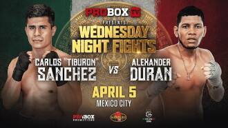 Carlos Sanchez vs. Alexander Duran Trailer