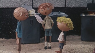 Children and Tree Trailer