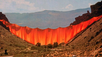 Christo's Valley Curtain Trailer