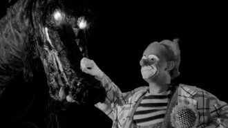 Clown Ferdinand and the Rocket Trailer