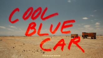 Cool Blue Car Trailer