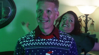 Curtains for Christmas Trailer