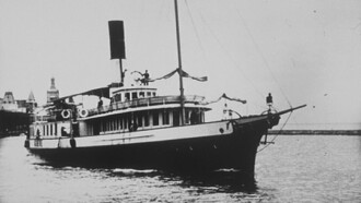 Départ d’un bateau à vapeur sur le lac Léman Trailer