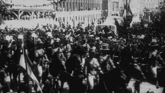 Fête du jubilé de la reine d'Angleterre : le cortège, les cavaliers du Cap Trailer