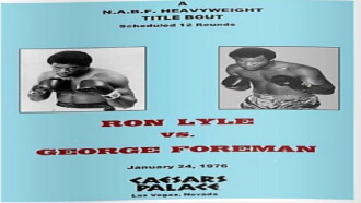 George Foreman vs. Ron Lyle Trailer