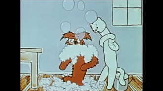 How a Dog And a Cat Washed The Floor Trailer