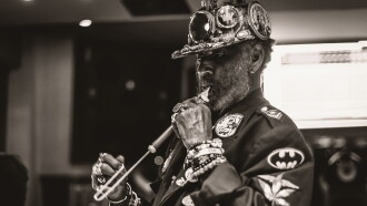 Lee Scratch Perry at the Jazz Café Trailer