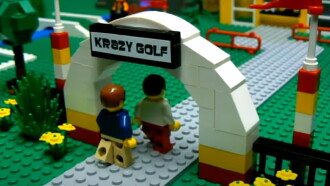 Lego Mini Golf Trailer