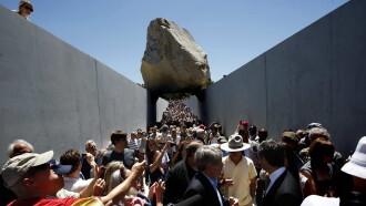 Levitated Mass Trailer