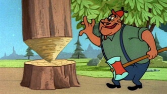 Log Jammed Trailer