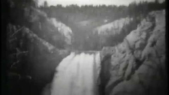 Lower Falls, Grand Canyon, Yellowstone Park Trailer