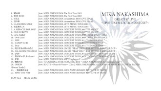 MIKA NAKASHIMA GREATEST LIVE ~LIVE BEST SELECTION 2003~2017 Trailer