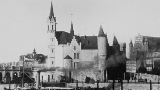 Panorama de la ville pris d’un bateau Trailer