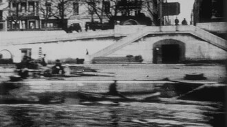 Panorama des quais de la Saône à Lyon pris d'un bateau Trailer