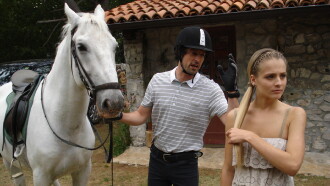 Prince on a White Horse Trailer