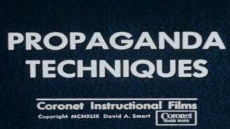 Propaganda Techniques Trailer