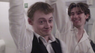 Scene from the Men's Toilets at a Ceilidh Trailer