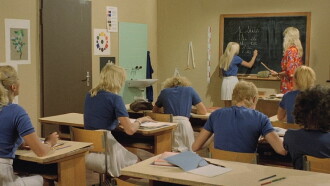 Six Swedish Girls in a Boarding School Trailer
