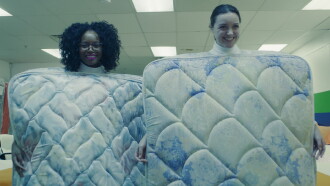 Step Into The Mattress Trailer
