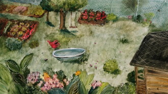 Suzie in the Garden Trailer