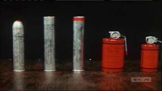 Tear Gas in Law Enforcement Trailer