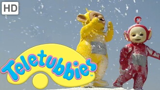 Teletubbies and the Snow Trailer