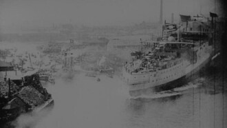 The Launch of HMS Albion at Blackwall Trailer