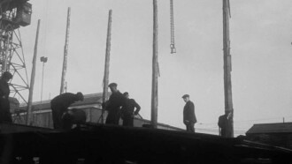 The Launch of the Punta Medanos at Wallsend Trailer