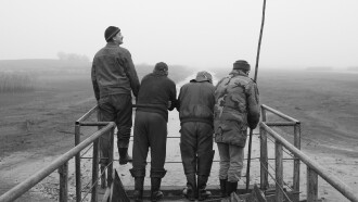 Three Men and a Fish Pond Trailer