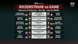 UFC Fight Night 186: Rozenstruik vs. Gane Trailer