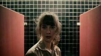 Woman in Stall Trailer