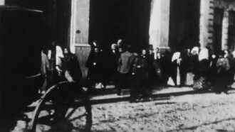 Workers Exit from the Confiança Shirt Factory Trailer