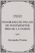 Panorama du palais de Westminster pris de la Tamise