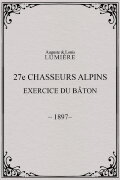 27ème chasseurs alpins : exercice du bâton