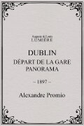 Dublin, Départ de la gare. Panorama
