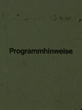 Programmhinweise