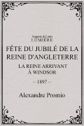 Fête du jubilé de la reine d'Angleterre : la reine arrivant à Windsor