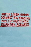 Telekritik: Unter einem Himmel schwarz von Häusern von erloschenen Bränden schwarz
