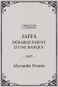 Jaffa : débarquement d’une barque