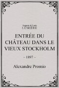 Entrée du château dans le vieux Stockholm