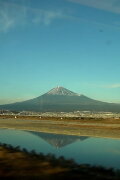 Mount Fuji Seen from a Moving Train
